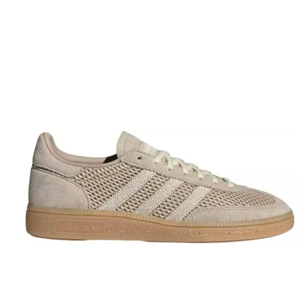adidas Women’s Beige Knit Sneakers with Gum Sole
